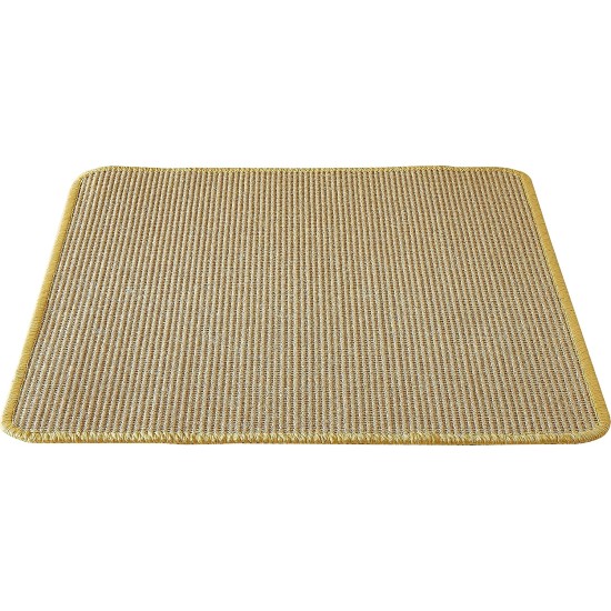 Pets Club Scratching Mat Made of 100% Sisal for Cats, Sustainable and Environmentally Friendly, Fully Overlocked with Non-Slip Backing, 50 x 80 cm Pets Club Scratching Mat Made of 100% Sisal for Cats, Sustainable and Environmentally Friendly, Fully Overlocked with Non-Slip Backing, 50 x 80 cm