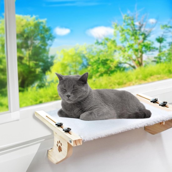 Pfotenolymp® Hammock for Cats Stable with Wall Mounting for Cats up to 10 kg | Cat Hammock Complete Set | Cat Bed Lounger Pfotenolymp® Hammock for Cats Stable with Wall Mounting for Cats up to 10 kg | Cat Hammock Complete Set | Cat Bed Lounger