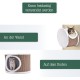 Pfotenolymp® Hammock for Cats Stable with Wall Mounting for Cats up to 10 kg | Cat Hammock Complete Set | Cat Bed Lounger Pfotenolymp® Hammock for Cats Stable with Wall Mounting for Cats up to 10 kg | Cat Hammock Complete Set | Cat Bed Lounger