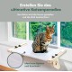 Pfotenolymp® Hammock for Cats Stable with Wall Mounting for Cats up to 10 kg | Cat Hammock Complete Set | Cat Bed Lounger Pfotenolymp® Hammock for Cats Stable with Wall Mounting for Cats up to 10 kg | Cat Hammock Complete Set | Cat Bed Lounger