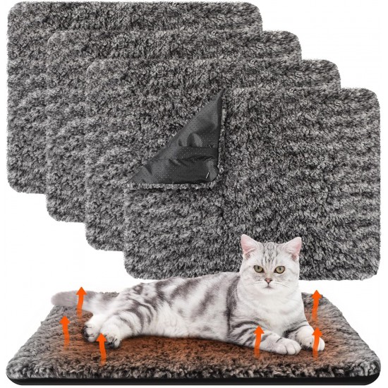 Photect 4 Self-Heating Cat Blankets, Self-Heating Blanket for Pets, Warm, Self-Warming, Washable, Pet, Dogs, Cats, Heat Blanket, Removable, Non-Slip Heat Mat (Grey) Photect 4 Self-Heating Cat Blankets, Self-Heating Blanket for Pets, Warm, Self-Warming, Washable, Pet, Dogs, Cats, Heat Blanket, Removable, Non-Slip Heat Mat (Grey)