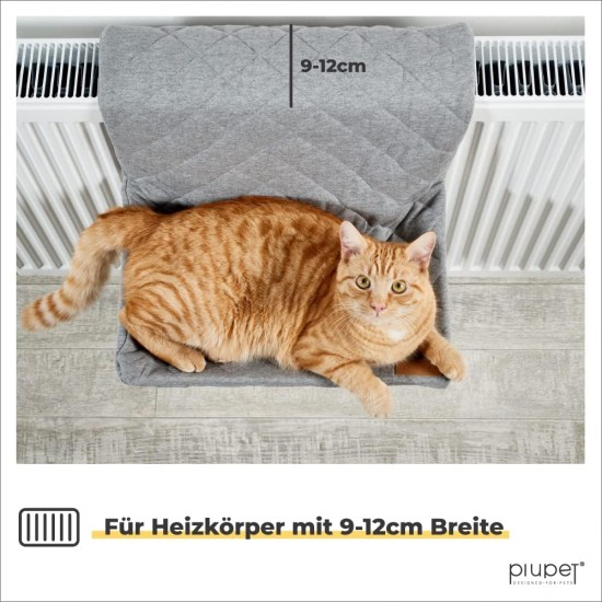 PiuPet® Cat Radiator Lounger - Suitable for All Standard Radiators - Cat Hammock Heating - Suitable for Cats up to 7 kg - Hammock Cat PiuPet® Cat Radiator Lounger - Suitable for All Standard Radiators - Cat Hammock Heating - Suitable for Cats up to 7 kg - Hammock Cat