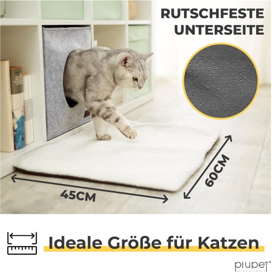 PiuPet® Self-Heating Cat Blanket, 60 x 45 cm, Electric Blanket without Electricity, Cat Warming Blanket, Electric Blanket for Cats without Electricity, Cat Blankets, Cat Cot, (for Cats, Green) PiuPet® Self-Heating Cat Blanket, 60 x 45 cm, Electric Blanket without Electricity, Cat Warming Blanket, Electric Blanket for Cats without Electricity, Cat Blankets, Cat Cot, (for Cats, Green)