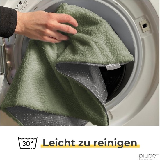 PiuPet® Self-Heating Cat Blanket, 60 x 45 cm, Electric Blanket without Electricity, Cat Warming Blanket, Electric Blanket for Cats without Electricity, Cat Blankets, Cat Cot, (for Cats, Green) PiuPet® Self-Heating Cat Blanket, 60 x 45 cm, Electric Blanket without Electricity, Cat Warming Blanket, Electric Blanket for Cats without Electricity, Cat Blankets, Cat Cot, (for Cats, Green)