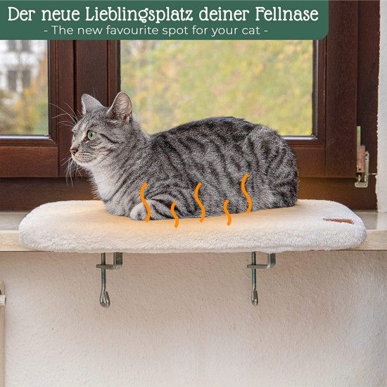 Premium Self-Heating Lying Board for Cats on the Window - Unique Thermal Self-Heating Mat for Cats and Dogs - Easy to Clean Cat Lounger for the Windowsill Premium Self-Heating Lying Board for Cats on the Window - Unique Thermal Self-Heating Mat for Cats and Dogs - Easy to Clean Cat Lounger for the Windowsill