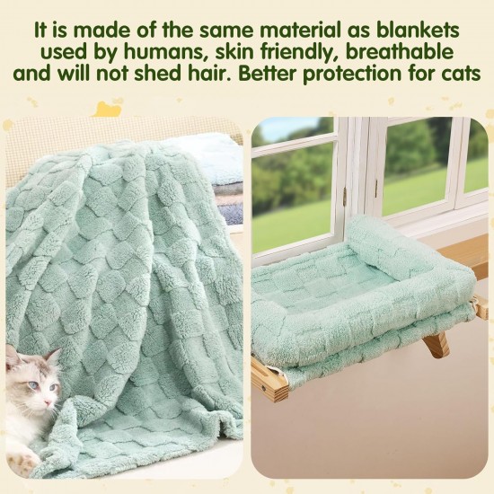 Quewoll Cat Window Perch, Cat Bed, Sturdy Hammock Window (Teal, 15) Quewoll Cat Window Perch, Cat Bed, Sturdy Hammock Window (Teal, 15)
