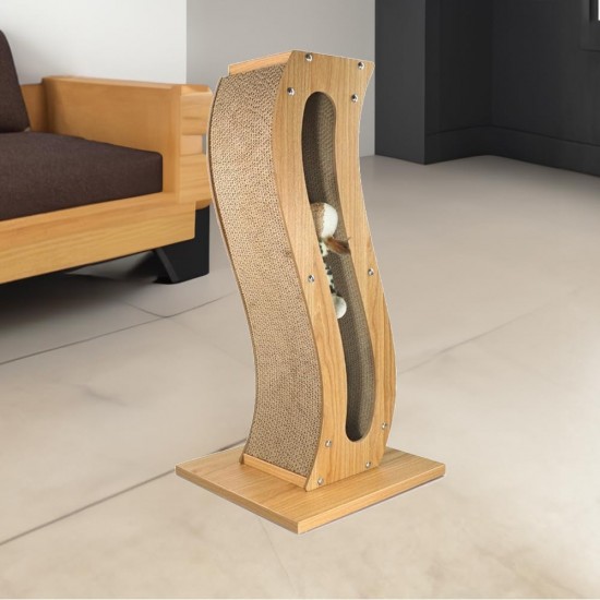 Record Divanetto Sofa Scratching Post for Cats, Colour Havana and Purple, Size 49 x 25 x 16 cm Record Divanetto Sofa Scratching Post for Cats, Colour Havana and Purple, Size 49 x 25 x 16 cm