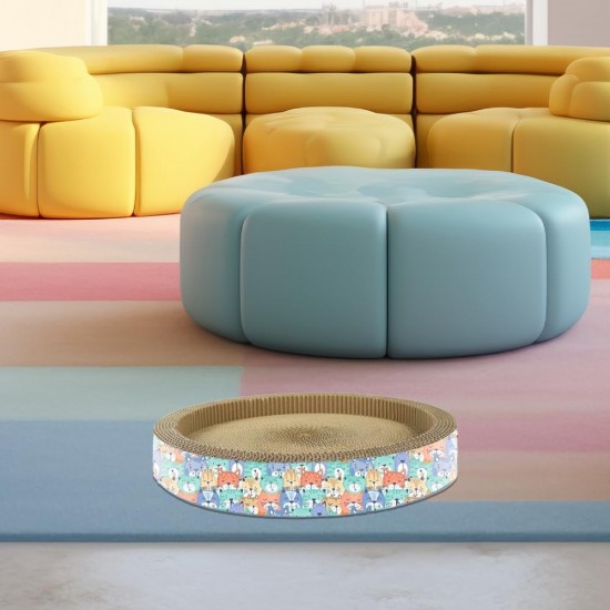 Record Divanetto Sofa Scratching Post for Cats, Colour Havana and Purple, Size 49 x 25 x 16 cm Record Divanetto Sofa Scratching Post for Cats, Colour Havana and Purple, Size 49 x 25 x 16 cm