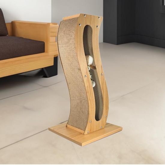 Record Divanetto Sofa Scratching Post for Cats, Colour Havana and Purple, Size 49 x 25 x 16 cm Record Divanetto Sofa Scratching Post for Cats, Colour Havana and Purple, Size 49 x 25 x 16 cm