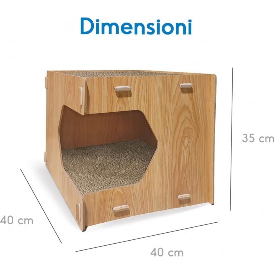 Record Geranium Cat Scratching Post - Three Tier Structure - Vertical Bridge with Plush Lining and Sisal Exterior for Scratching - Dimensions: 30 x 30 x 65 (H) cm, Colour: Red Record Geranium Cat Scratching Post - Three Tier Structure - Vertical Bridge with Plush Lining and Sisal Exterior for Scratching - Dimensions: 30 x 30 x 65 (H) cm, Colour: Red