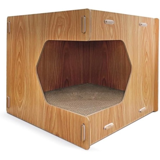 Record Geranium Cat Scratching Post - Three Tier Structure - Vertical Bridge with Plush Lining and Sisal Exterior for Scratching - Dimensions: 30 x 30 x 65 (H) cm, Colour: Red Record Geranium Cat Scratching Post - Three Tier Structure - Vertical Bridge with Plush Lining and Sisal Exterior for Scratching - Dimensions: 30 x 30 x 65 (H) cm, Colour: Red