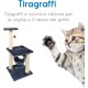 Record Geranium Cat Scratching Post - Three Tier Structure - Vertical Bridge with Plush Lining and Sisal Exterior for Scratching - Dimensions: 30 x 30 x 65 (H) cm, Colour: Red Record Geranium Cat Scratching Post - Three Tier Structure - Vertical Bridge with Plush Lining and Sisal Exterior for Scratching - Dimensions: 30 x 30 x 65 (H) cm, Colour: Red