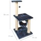 Record Geranium Cat Scratching Post - Three Tier Structure - Vertical Bridge with Plush Lining and Sisal Exterior for Scratching - Dimensions: 30 x 30 x 65 (H) cm, Colour: Red Record Geranium Cat Scratching Post - Three Tier Structure - Vertical Bridge with Plush Lining and Sisal Exterior for Scratching - Dimensions: 30 x 30 x 65 (H) cm, Colour: Red
