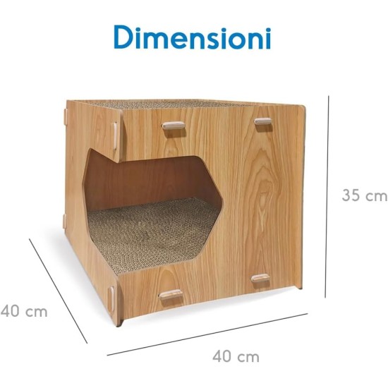Record Geranium Cat Scratching Post - Three Tier Structure - Vertical Bridge with Plush Lining and Sisal Exterior for Scratching - Dimensions: 30 x 30 x 65 (H) cm, Colour: Red Record Geranium Cat Scratching Post - Three Tier Structure - Vertical Bridge with Plush Lining and Sisal Exterior for Scratching - Dimensions: 30 x 30 x 65 (H) cm, Colour: Red