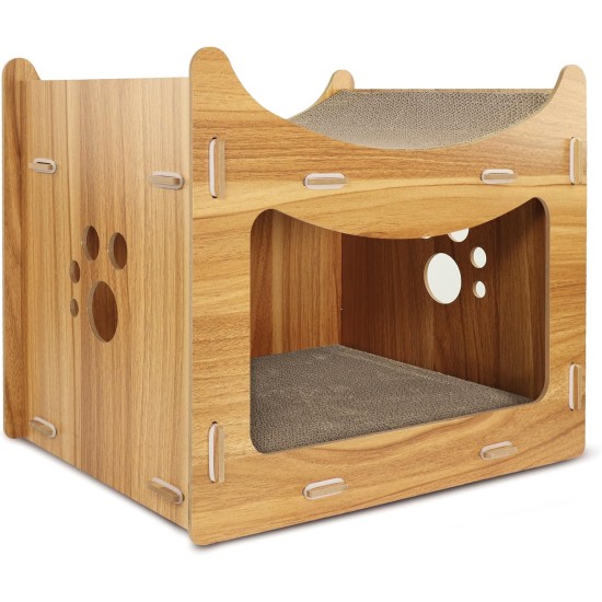 Record Geranium Cat Scratching Post - Three Tier Structure - Vertical Bridge with Plush Lining and Sisal Exterior for Scratching - Dimensions: 30 x 30 x 65 (H) cm, Colour: Red Record Geranium Cat Scratching Post - Three Tier Structure - Vertical Bridge with Plush Lining and Sisal Exterior for Scratching - Dimensions: 30 x 30 x 65 (H) cm, Colour: Red
