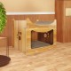 Record Geranium Cat Scratching Post - Three Tier Structure - Vertical Bridge with Plush Lining and Sisal Exterior for Scratching - Dimensions: 30 x 30 x 65 (H) cm, Colour: Red Record Geranium Cat Scratching Post - Three Tier Structure - Vertical Bridge with Plush Lining and Sisal Exterior for Scratching - Dimensions: 30 x 30 x 65 (H) cm, Colour: Red