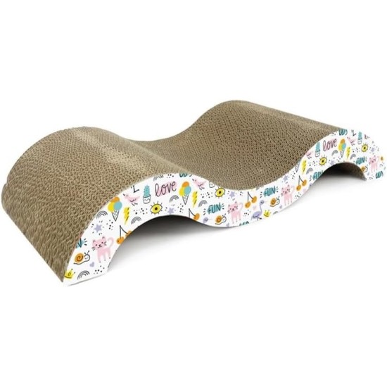 Record Geranium Cat Scratching Post - Three Tier Structure - Vertical Bridge with Plush Lining and Sisal Exterior for Scratching - Dimensions: 30 x 30 x 65 (H) cm, Colour: Red Record Geranium Cat Scratching Post - Three Tier Structure - Vertical Bridge with Plush Lining and Sisal Exterior for Scratching - Dimensions: 30 x 30 x 65 (H) cm, Colour: Red