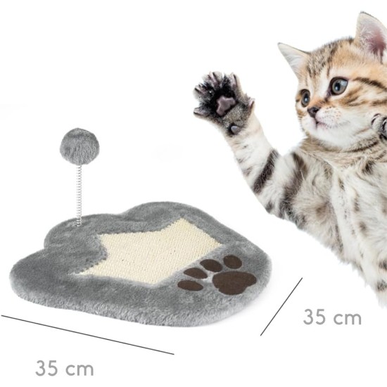 Record Geranium Cat Scratching Post - Three Tier Structure - Vertical Bridge with Plush Lining and Sisal Exterior for Scratching - Dimensions: 30 x 30 x 65 (H) cm, Colour: Red Record Geranium Cat Scratching Post - Three Tier Structure - Vertical Bridge with Plush Lining and Sisal Exterior for Scratching - Dimensions: 30 x 30 x 65 (H) cm, Colour: Red