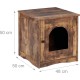 Relaxdays Cat Cabinet for Cat Litter Tray, Door with Open Entrance, Industrial Style, HBT 50 x 48 x 50 cm, Cat House, Brown Relaxdays Cat Cabinet for Cat Litter Tray, Door with Open Entrance, Industrial Style, HBT 50 x 48 x 50 cm, Cat House, Brown