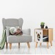 Relaxdays Cat Cabinet with Door, H x W x D: 50 x 40 x 40 cm, Hide Cat Litter Tray, Sleeping Area, Indoor Cat Chest of Drawers, Natural/White