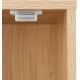 Relaxdays Cat Cabinet with Door, H x W x D: 50 x 40 x 40 cm, Hide Cat Litter Tray, Sleeping Area, Indoor Cat Chest of Drawers, Natural/White