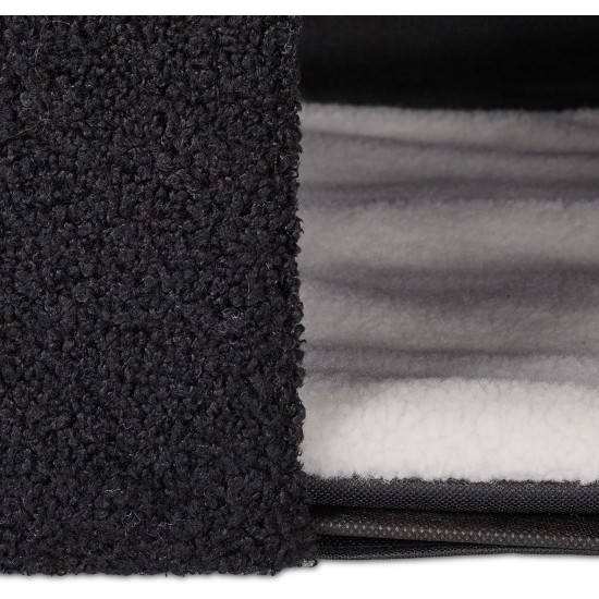 Relaxdays Cat Cave, Foldable, 3 Beds, Cat House with Scratching Surface, HBT: 36.5 x 112 x 41 cm, Cat Hideout, Black Relaxdays Cat Cave, Foldable, 3 Beds, Cat House with Scratching Surface, HBT: 36.5 x 112 x 41 cm, Cat Hideout, Black