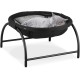 Relaxdays Cat Hammock Standing Raised Cat Hammock Hammock H25 x 44 x 42 cm Cat Bed with Stand Black Relaxdays Cat Hammock Standing Raised Cat Hammock Hammock H25 x 44 x 42 cm Cat Bed with Stand Black
