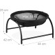 Relaxdays Cat Hammock Standing Raised Cat Hammock Hammock H25 x 44 x 42 cm Cat Bed with Stand Black Relaxdays Cat Hammock Standing Raised Cat Hammock Hammock H25 x 44 x 42 cm Cat Bed with Stand Black
