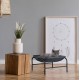 Relaxdays Cat Hammock, Standing, Raised Cat Hanging Chair, H x W x D: 27 x 45 x 45 cm, Cat Bed with Stand, Grey/Black