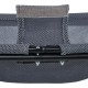 Relaxdays Cat Hammock, Standing, Raised Cat Hanging Chair, H x W x D: 27 x 45 x 45 cm, Cat Bed with Stand, Grey/Black