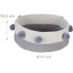 Relaxdays Cesta de algodón para Gatos Cat Bed, Cats & Small Dogs, H x D: 16.5 x 41 cm, Pompoms, Cotton, Braided Cat Basket, Grey/White Relaxdays Cesta de algodón para Gatos Cat Bed, Cats & Small Dogs, H x D: 16.5 x 41 cm, Pompoms, Cotton, Braided Cat Basket, Grey/White