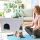 Relaxdays Foldable Cat Cave 100 kg Load Capacity Bench Lid Cushion H x W x D: 40.5 x 72 x 40.5 cm Animal Hideaway Grey Relaxdays Foldable Cat Cave 100 kg Load Capacity Bench Lid Cushion H x W x D: 40.5 x 72 x 40.5 cm Animal Hideaway Grey