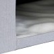 Relaxdays Foldable Cat Cave 100 kg Load Capacity Bench Lid Cushion H x W x D: 40.5 x 72 x 40.5 cm Animal Hideaway Grey Relaxdays Foldable Cat Cave 100 kg Load Capacity Bench Lid Cushion H x W x D: 40.5 x 72 x 40.5 cm Animal Hideaway Grey