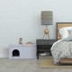 Relaxdays Foldable Cat Cave Heavy Duty Bench, Indoor Cat Furniture, Animal Hideout, H x W x D: 38.5 x 74.5 x 37 cm, Grey Relaxdays Foldable Cat Cave Heavy Duty Bench, Indoor Cat Furniture, Animal Hideout, H x W x D: 38.5 x 74.5 x 37 cm, Grey