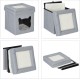 Relaxdays Foldable Cat Cave Heavy Duty Bench, Indoor Cat Furniture, Animal Hideout, H x W x D: 38.5 x 74.5 x 37 cm, Grey Relaxdays Foldable Cat Cave Heavy Duty Bench, Indoor Cat Furniture, Animal Hideout, H x W x D: 38.5 x 74.5 x 37 cm, Grey