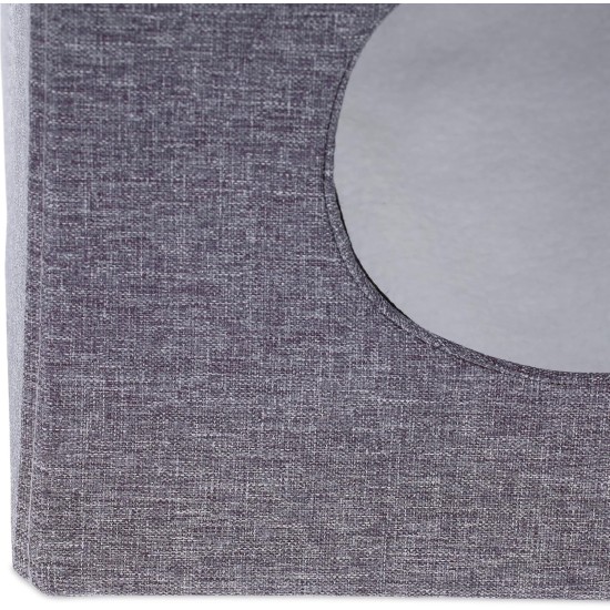 Relaxdays Foldable Cat Cave Heavy Duty Bench, Indoor Cat Furniture, Animal Hideout, H x W x D: 38.5 x 74.5 x 37 cm, Grey Relaxdays Foldable Cat Cave Heavy Duty Bench, Indoor Cat Furniture, Animal Hideout, H x W x D: 38.5 x 74.5 x 37 cm, Grey