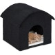 Relaxdays Foldable Cat Cave Heavy Duty Bench, Indoor Cat Furniture, Animal Hideout, H x W x D: 38.5 x 74.5 x 37 cm, Grey Relaxdays Foldable Cat Cave Heavy Duty Bench, Indoor Cat Furniture, Animal Hideout, H x W x D: 38.5 x 74.5 x 37 cm, Grey