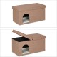 Relaxdays Foldable Cat Cave Heavy Duty Bench, Indoor Cat Furniture, Animal Hideout, H x W x D: 38.5 x 74.5 x 37 cm, Grey Relaxdays Foldable Cat Cave Heavy Duty Bench, Indoor Cat Furniture, Animal Hideout, H x W x D: 38.5 x 74.5 x 37 cm, Grey