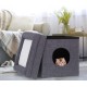 Relaxdays Foldable Cat Cave Heavy Duty Bench, Indoor Cat Furniture, Animal Hideout, HBT 38.5 x 74.5 x 37 cm, Light Brown Relaxdays Foldable Cat Cave Heavy Duty Bench, Indoor Cat Furniture, Animal Hideout, HBT 38.5 x 74.5 x 37 cm, Light Brown