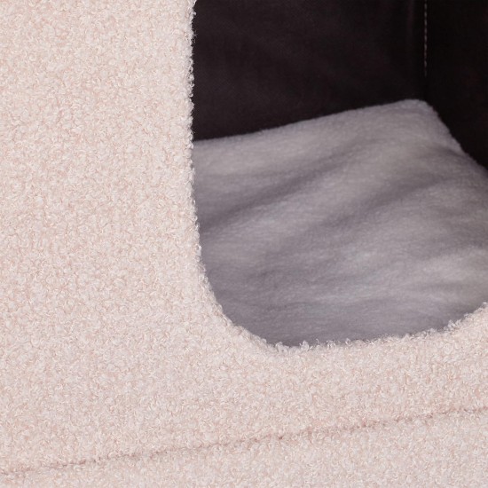 Relaxdays Foldable Cat Cave Heavy Duty Bench, Indoor Cat Furniture, Animal Hideout, HBT 38.5 x 74.5 x 37 cm, Light Brown Relaxdays Foldable Cat Cave Heavy Duty Bench, Indoor Cat Furniture, Animal Hideout, HBT 38.5 x 74.5 x 37 cm, Light Brown