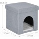 Relaxdays Foldable Cat Cave Heavy Duty Bench, Indoor Cat Furniture, Animal Hideout, HBT 38.5 x 74.5 x 37 cm, Light Brown Relaxdays Foldable Cat Cave Heavy Duty Bench, Indoor Cat Furniture, Animal Hideout, HBT 38.5 x 74.5 x 37 cm, Light Brown
