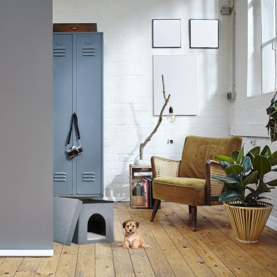 Relaxdays Foldable Cat Cave Heavy Duty Bench, Indoor Cat Furniture, Animal Hideout, HBT 38.5 x 74.5 x 37 cm, Light Brown Relaxdays Foldable Cat Cave Heavy Duty Bench, Indoor Cat Furniture, Animal Hideout, HBT 38.5 x 74.5 x 37 cm, Light Brown
