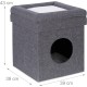 Relaxdays Foldable Cat Cave Heavy Duty Bench, Indoor Cat Furniture, Animal Hideout, HBT 38.5 x 74.5 x 37 cm, Light Brown Relaxdays Foldable Cat Cave Heavy Duty Bench, Indoor Cat Furniture, Animal Hideout, HBT 38.5 x 74.5 x 37 cm, Light Brown