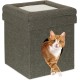 Relaxdays Foldable Cat Cave Heavy Duty Bench, Indoor Cat Furniture, Animal Hideout, HBT 38.5 x 74.5 x 37 cm, Light Brown Relaxdays Foldable Cat Cave Heavy Duty Bench, Indoor Cat Furniture, Animal Hideout, HBT 38.5 x 74.5 x 37 cm, Light Brown