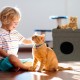 Relaxdays Foldable Cat Cave Heavy Duty Bench, Indoor Cat Furniture, Animal Hideout, HBT 38.5 x 74.5 x 37 cm, Light Brown Relaxdays Foldable Cat Cave Heavy Duty Bench, Indoor Cat Furniture, Animal Hideout, HBT 38.5 x 74.5 x 37 cm, Light Brown