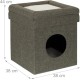 Relaxdays Foldable Cat Cave Heavy Duty Bench, Indoor Cat Furniture, Animal Hideout, HBT 38.5 x 74.5 x 37 cm, Light Brown Relaxdays Foldable Cat Cave Heavy Duty Bench, Indoor Cat Furniture, Animal Hideout, HBT 38.5 x 74.5 x 37 cm, Light Brown
