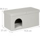 Relaxdays Foldable Cat Cave Heavy Duty Bench, Indoor Cat Furniture, Animal Hideout, HBT 38.5 x 74.5 x 37 cm, Light Brown Relaxdays Foldable Cat Cave Heavy Duty Bench, Indoor Cat Furniture, Animal Hideout, HBT 38.5 x 74.5 x 37 cm, Light Brown