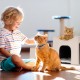 Relaxdays Foldable Cat Cave Heavy Duty Bench, Indoor Cat Furniture, Animal Hideout, HBT 38.5 x 74.5 x 37 cm, Light Brown Relaxdays Foldable Cat Cave Heavy Duty Bench, Indoor Cat Furniture, Animal Hideout, HBT 38.5 x 74.5 x 37 cm, Light Brown