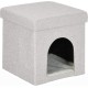Relaxdays Foldable Cat Cave Heavy Duty Bench, Indoor Cat Furniture, Animal Hideout, HBT 38.5 x 74.5 x 37 cm, Light Brown Relaxdays Foldable Cat Cave Heavy Duty Bench, Indoor Cat Furniture, Animal Hideout, HBT 38.5 x 74.5 x 37 cm, Light Brown