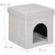 Relaxdays Foldable Cat Cave Heavy Duty Bench, Indoor Cat Furniture, Animal Hideout, HBT 38.5 x 74.5 x 37 cm, Light Brown Relaxdays Foldable Cat Cave Heavy Duty Bench, Indoor Cat Furniture, Animal Hideout, HBT 38.5 x 74.5 x 37 cm, Light Brown